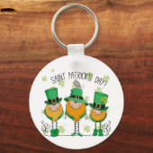 Funny Saint Patrick's Day T-Shirt Irish Shamrock キーホルダー (正面)