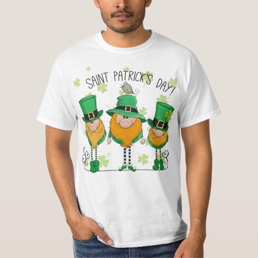 Funny Saint Patrick's Day T-Shirt Irish Shamrock Tシャツ (正面)