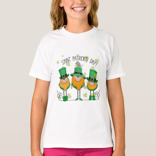 Funny Saint Patrick's Day T-Shirt Irish Shamrock Tシャツ (正面)