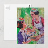 Funny Salad Hats collage ポストカード (正面/裏面)