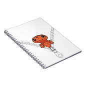 Funny Salamander Peek  ノートブック (右側)