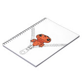 Funny Salamander Peek  ノートブック (左側)