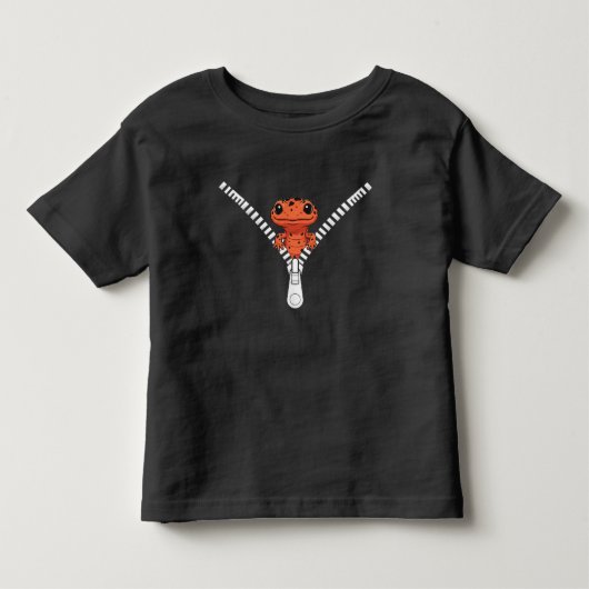 Funny Salamander Peek T-Shirt トドラーTシャツ (正面)
