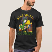 Funny Salt Shaker Security Pirate Head Parrot Conc Tシャツ (正面)
