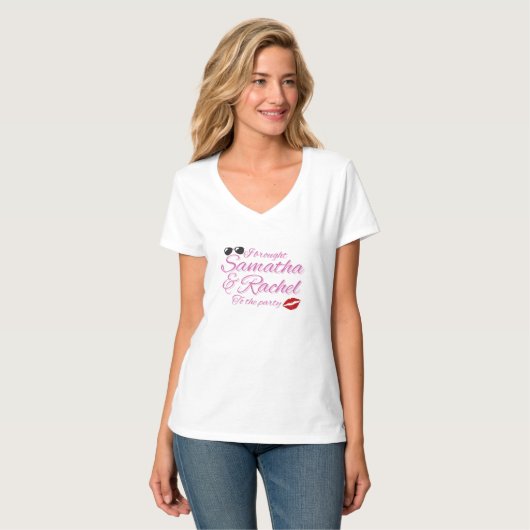 Funny samantha & rachel t-shirt tシャツ (正面フル)