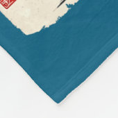 Funny Samurai Bigfoot Japanese Art Graphic Tee Ani フリースブランケット (角)