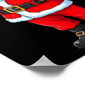 Funny Santa 67 Ice Cream Christmas Drip Xmas Teens ポスター (角)