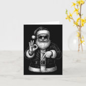 Funny Santa 6 7 Meme Design _ Christmas Math Humor カード (黄色い花)