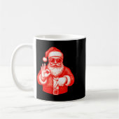 Funny Santa 6 7 Meme Design _ Christmas Math Humor コーヒーマグカップ (左)