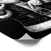 Funny Santa 6 7 Meme Design _ Christmas Math Humor ポスター (角)