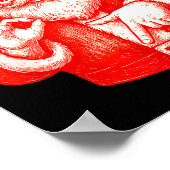 Funny Santa 6 7 Meme Design _ Christmas Math Humor ポスター (角)