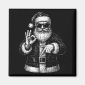 Funny Santa 6 7 Meme Design _ Christmas Math Humor マグネット (正面)