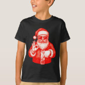 Funny Santa 6 7 Meme Design _ Christmas Math Humor Tシャツ (正面)