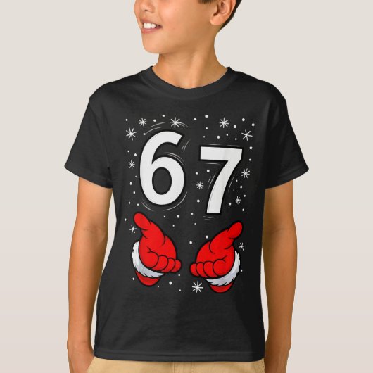 Funny Santa 6 7 Meme Six Seven Christmas 67 Italia Tシャツ (正面)