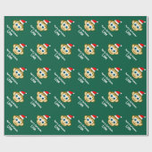 Funny Santa ape Christmas wrapping paper for kids ラッピングペーパー (フラット)