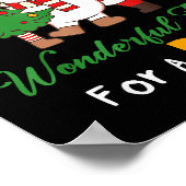 Funny Santa Beer Christmas Drinking Most Wonderful ポスター (角)