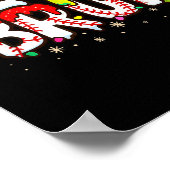 Funny Santa Bruh Baseball Christmas Xmas Meme Paja ポスター (角)