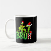 Funny Santa Bruh Christmas Meme 6 Gift Men, Women コーヒーマグカップ (左)