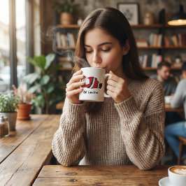   Funny santa christmas cartoon  illustration  コーヒーマグカップ