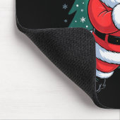Funny Santa Christmas Design Trombone Holiday Xmas マウスパッド (コーナー)