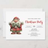 Funny Santa Claus Playful Editable Digital Party  招待状 (正面)