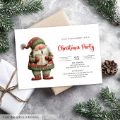 Funny Santa Claus Printable Kids Holiday Invite 招待状