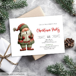 Funny Santa Claus Printable Kids Holiday Invite 招待状