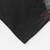 Funny Santa Claus Viking Costume For Boys And Girl フリースブランケット (角)