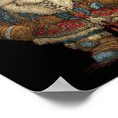 Funny Santa Claus Viking Costume For Boys And Girl ポスター (角)