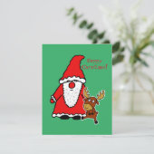 Funny Santa Claus with baby moose (スタンド正面)