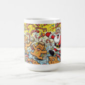 Funny Santa & Gingerbread Christmas Mug コーヒーマグカップ (中央)
