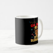 Funny Santa Gingerbread Oh Snap. Still Sleighing C コーヒーマグカップ (正面右)