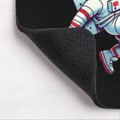 Funny Santa Hat Astronaut Dunking Earth Basketball マウスパッド (コーナー)