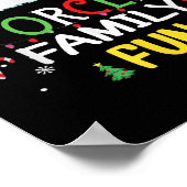 Funny Santa Hat Forced Family Fun Sarcastic Christ ポスター (角)