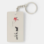 Funny santa 'I am coming' for sleigh キーホルダー (裏面)