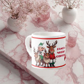 Funny Santa Needs Coffee Humorous Christmas Coffee エスプレッソカップ
