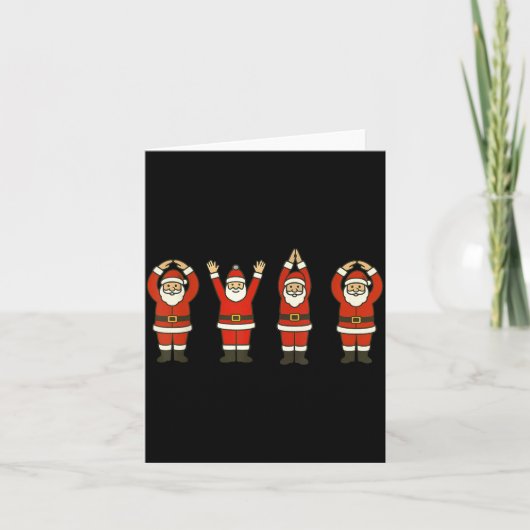 Funny Santa Ohio Midwestern Party O-h-i-o Christma カード (正面)