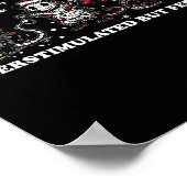 Funny Santa Ossums Overstimulated But Festive Xmas ポスター (角)