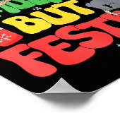 Funny Santa Ossums Overstimulated But Festive Xmas ポスター (角)