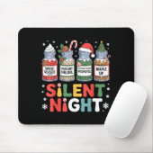 Funny Santa Profol Silent Night Icu Nurses Merry C マウスパッド (マウス)