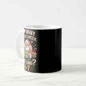 Funny Santa Reading 67 Meme Tee Christmas Teacher  コーヒーマグカップ (正面左)