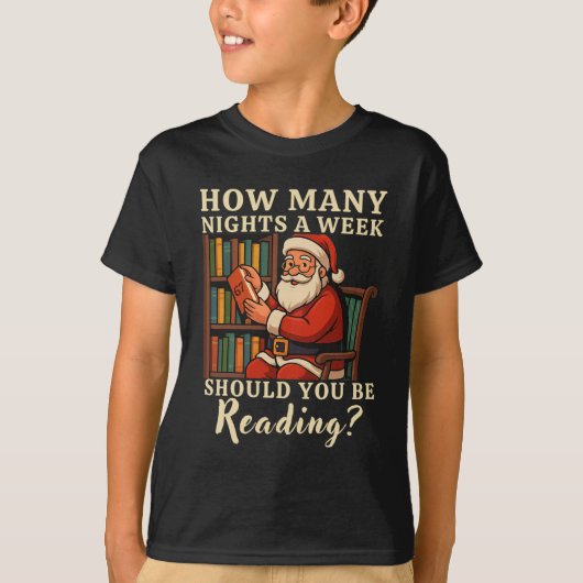 Funny Santa Reading 67 Meme Tee Christmas Teacher Tシャツ (正面)