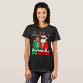 Funny Santa Reindeer 6 7 Christmas Meme Six Seven Tシャツ (正面フル)