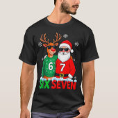 Funny Santa Reindeer 6 7 Christmas Meme Six Seven  Tシャツ (正面)