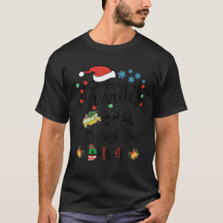 Funny Santa s Favorite School Bus Driver Christmas Tシャツ