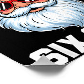 Funny Santa Says Six Seven Christmas 67 Meme Xmas  ポスター (角)