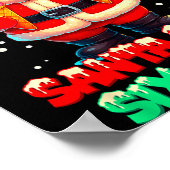 Funny Santa Says Six Seven Christmas 67 Meme Xmas  ポスター (角)