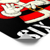 Funny Santa Says Six Seven Christmas 67 Meme Xmas  ポスター (角)