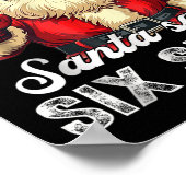 Funny Santa Says Six Seven Christmas 67 Meme Xmas  ポスター (角)