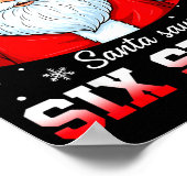Funny Santa Says Six Seven Christmas 67 Meme Xmas  ポスター (角)